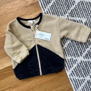NWT Greige fleece jacket